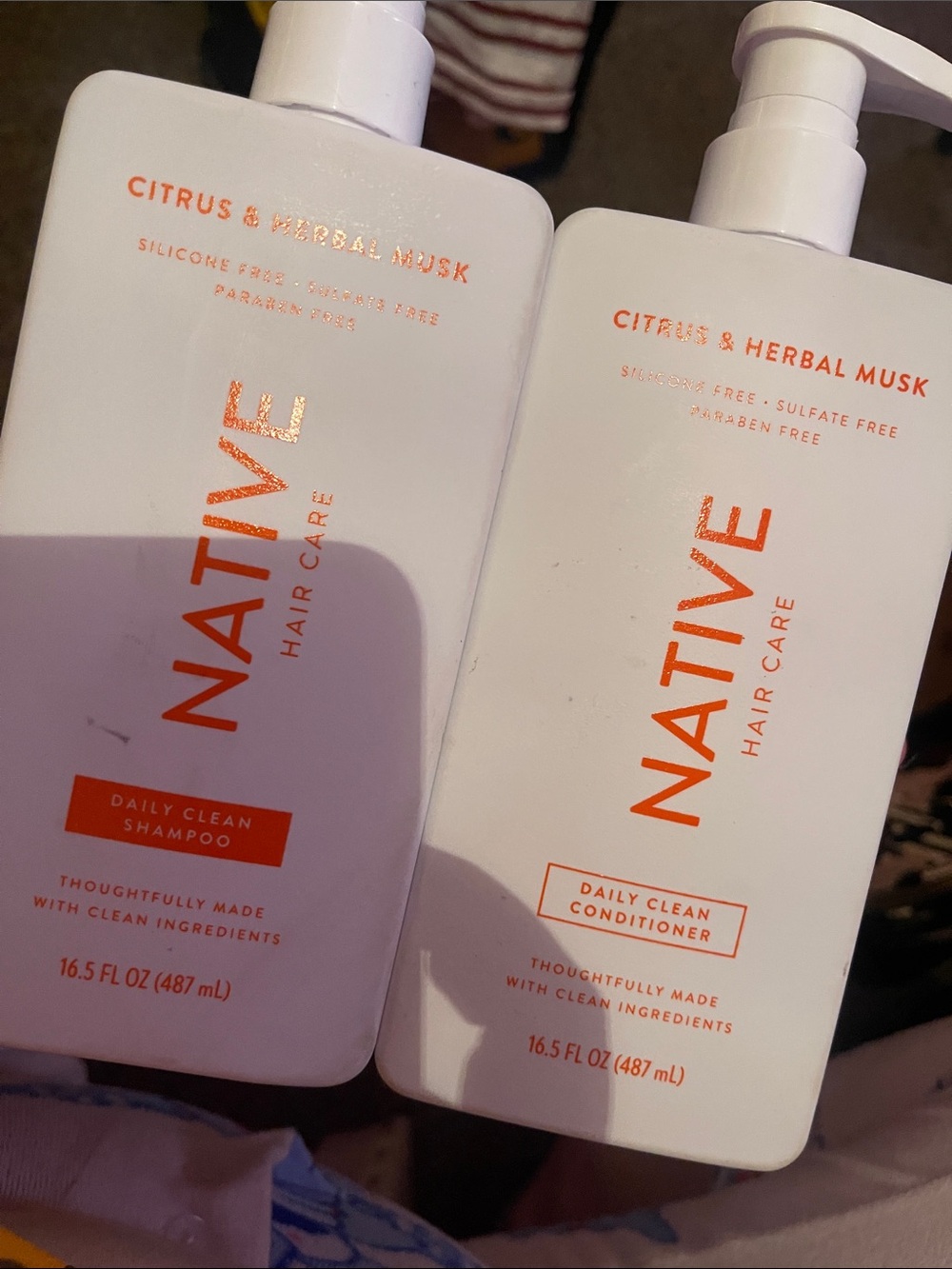 Native Daily Clean Shampoo & Conditioner - citrus & herbal musk